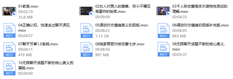男哥《教你学会和女生聊天》-PUA脱单资源网